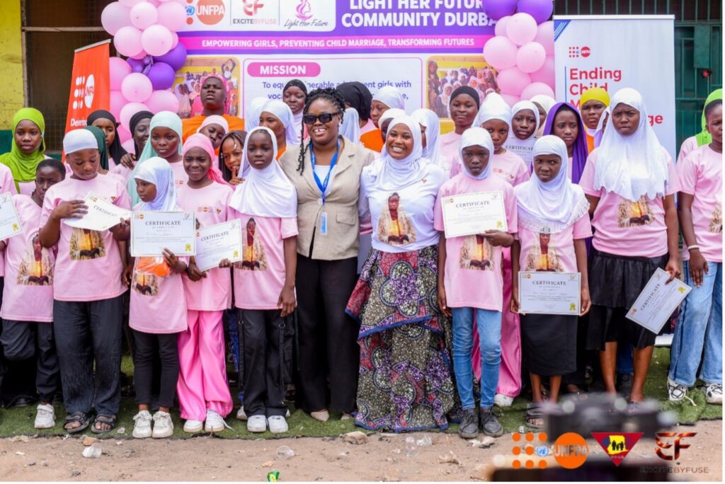 UNFPA Ghana, Excitebyfuse empower over 30 young girls in Shukura to end child marriage through ‘Light Her Future’ initiative