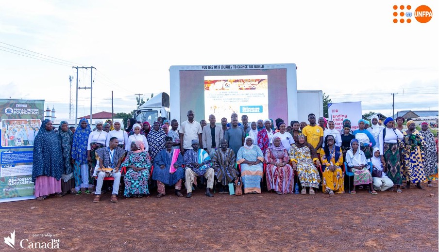 UNFPA Supports Pinnal Rewbe to Screen Advocacy Film in Tamale to Spark Community Dialogue on Child Marriage
